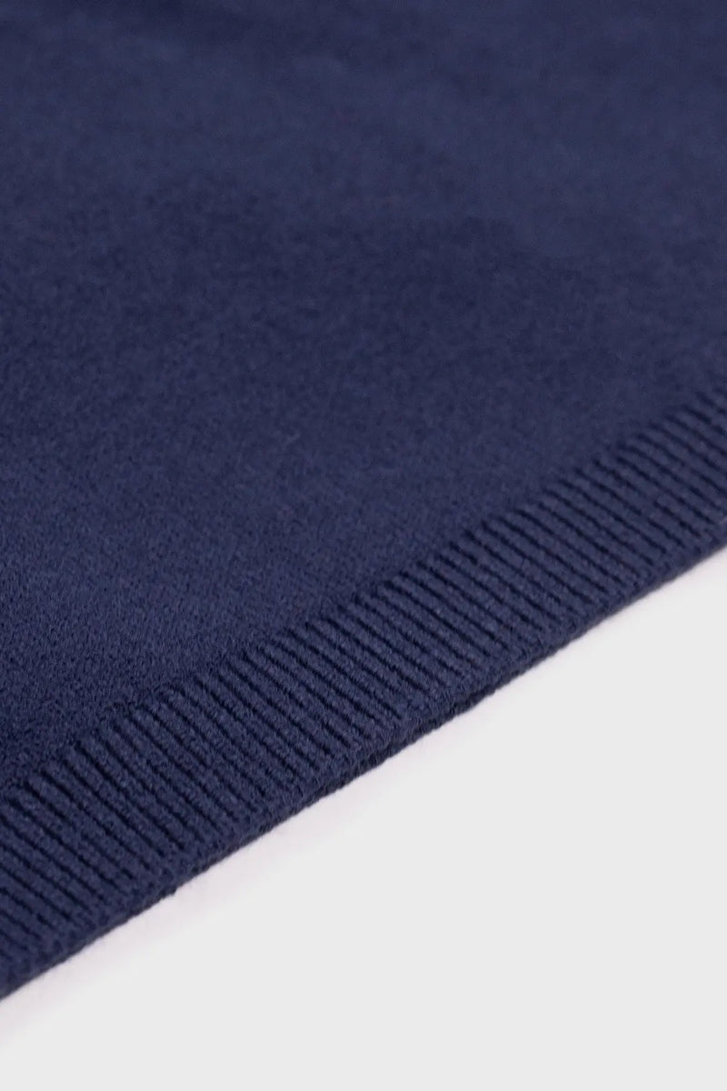 Lacivert Bisiklet Yaka Kadın Tişört