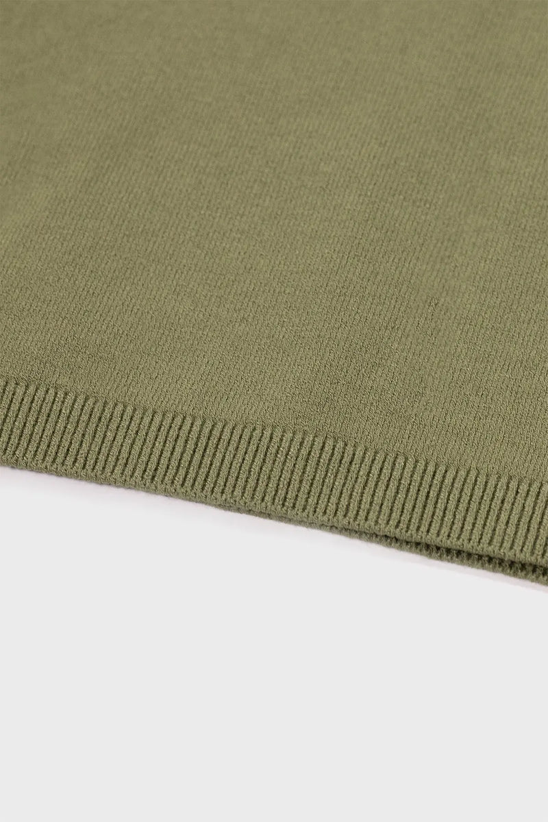 Yeşil V Yaka Kadın Tişört