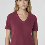 Mürdüm V Yaka Kadın Tişört  Mısırlı 1951