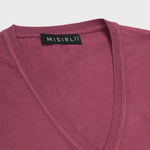 Mürdüm V Yaka Kadın Tişört  Mısırlı 1951