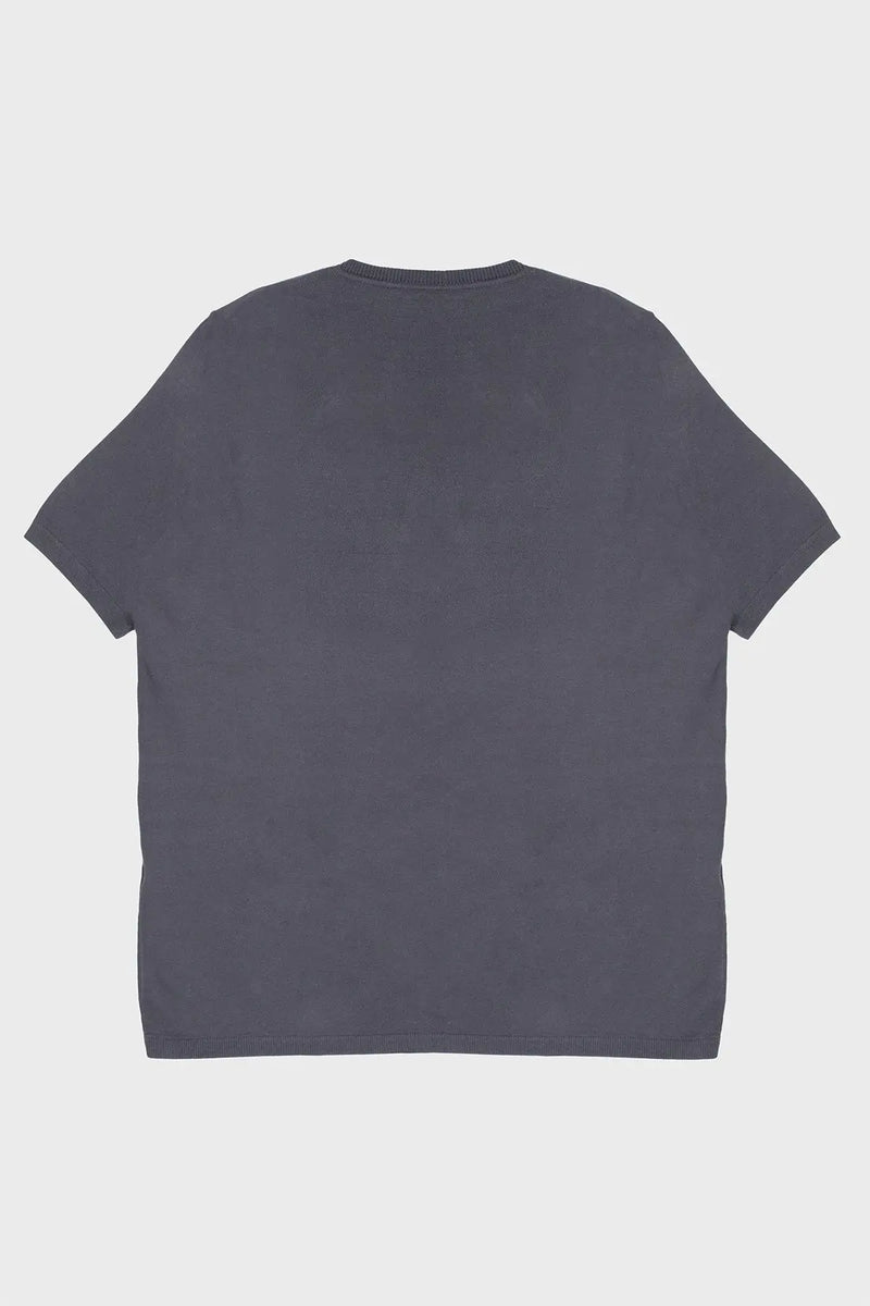 Koyu Gri V Yaka Kadın Tişört