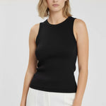 Siyah Bisiklet Yaka Fitilli Kadın Atlet  Mısırlı 1951