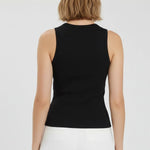 Siyah Bisiklet Yaka Fitilli Kadın Atlet  Mısırlı 1951