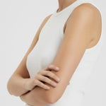 Ekru Bisiklet Yaka Fitilli Kadın Atlet  Mısırlı 1951