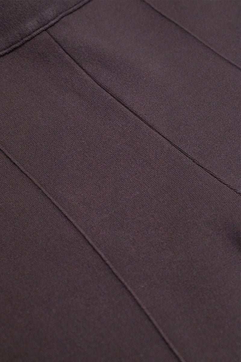 Acı Kahve Nervür Dikişli Kadın Pantolon  Mısırlı 1951