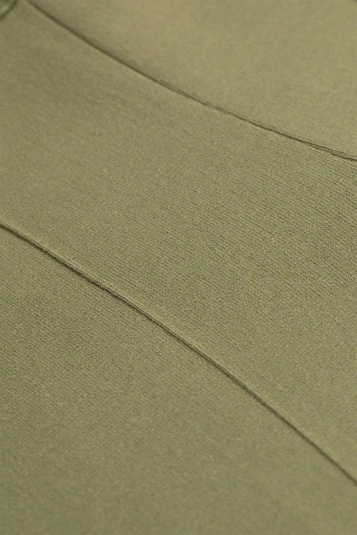 Yeşil Nervür Dikişli Kadın Pantolon - Mısırlı 1951