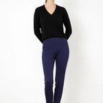 Lacivert Nervür Dikişli Kadın Pantolon  Mısırlı 1951