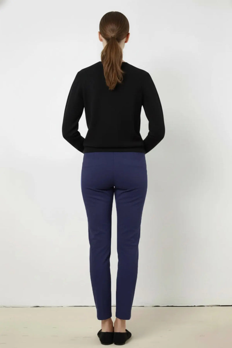 Lacivert Nervür Dikişli Kadın Pantolon  Mısırlı 1951