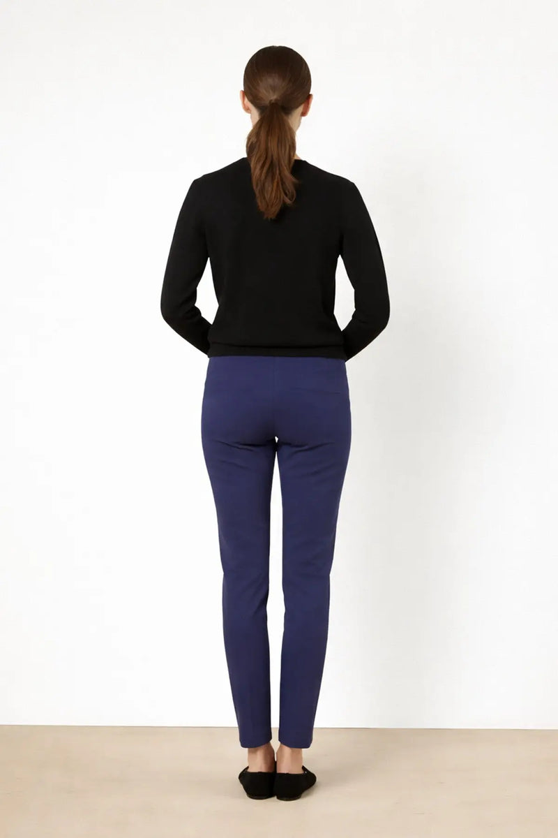 Lacivert Nervür Dikişli Kadın Pantolon  Mısırlı 1951