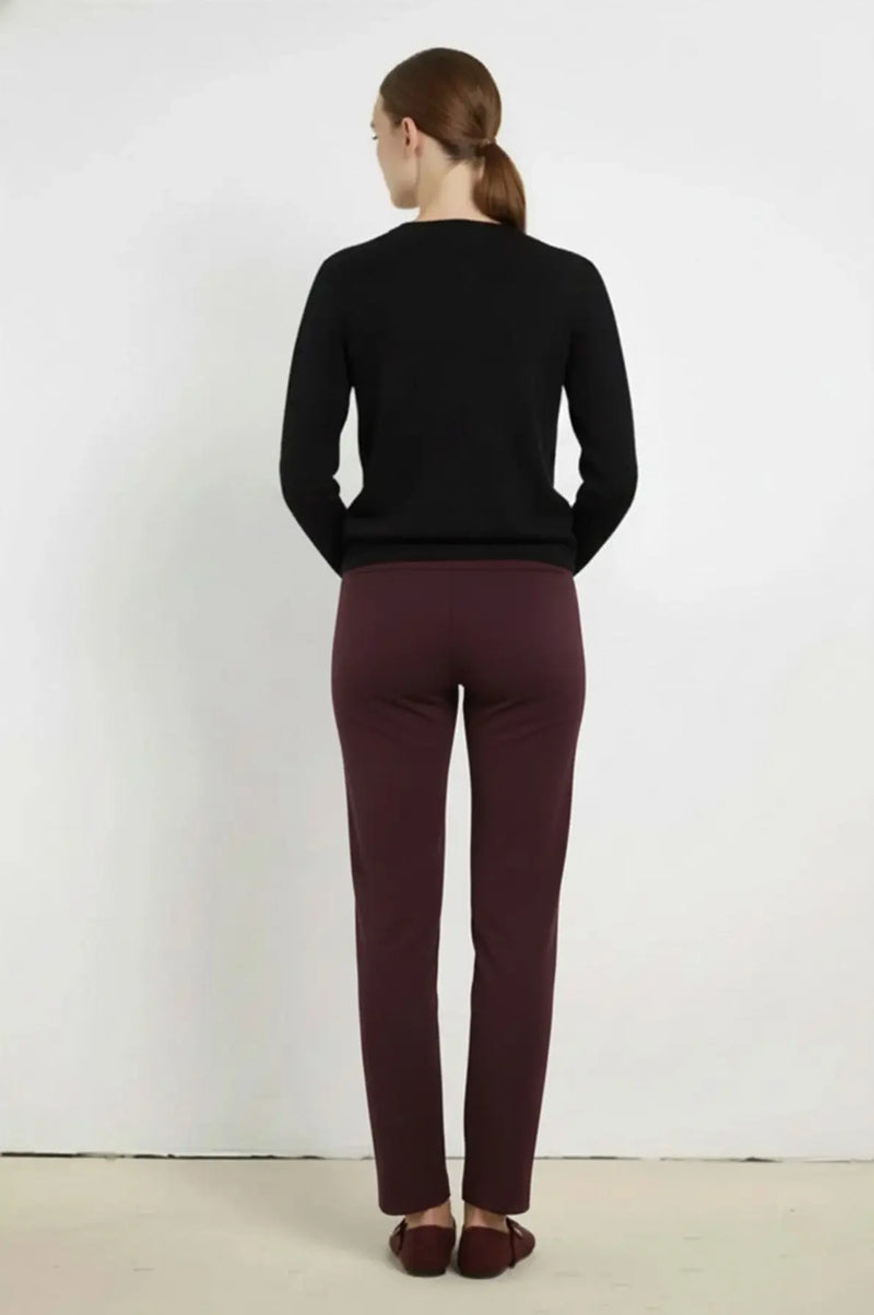 Mürdüm Nervür Dikişli Kadın Pantolon  Mısırlı 1951