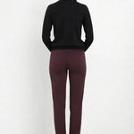 Mürdüm Nervür Dikişli Kadın Pantolon - Mısırlı 1951