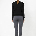 Koyu Gri Nervür Dikişli Kadın Pantolon - Mısırlı 1951