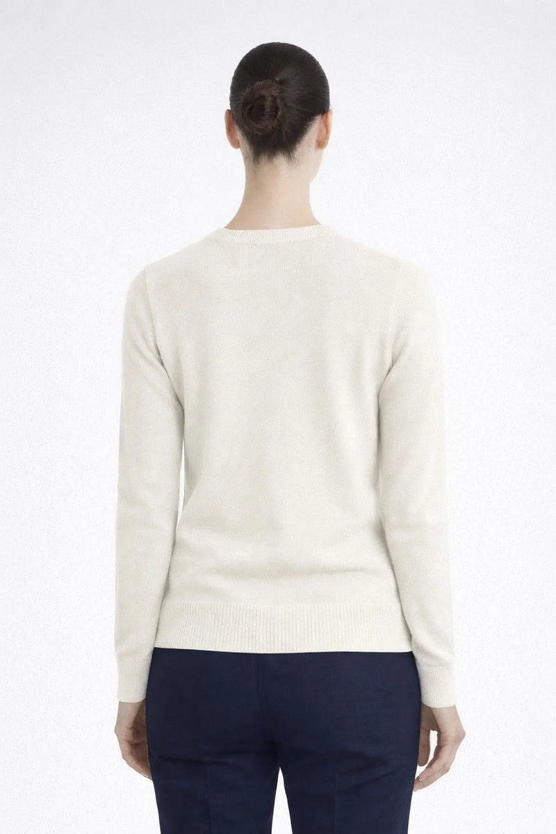 Ekru Bisiklet Yaka Kadın Kazak  Mısırlı 1951