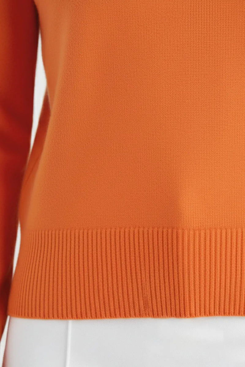 Oranj Bisiklet Yaka Kadın Kazak