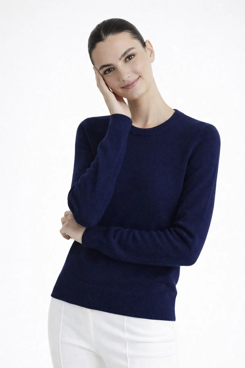 Lacivert Bisiklet Yaka Kadın Kazak  Mısırlı 1951