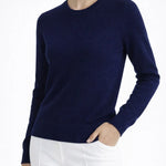 Lacivert Bisiklet Yaka Kadın Kazak  Mısırlı 1951