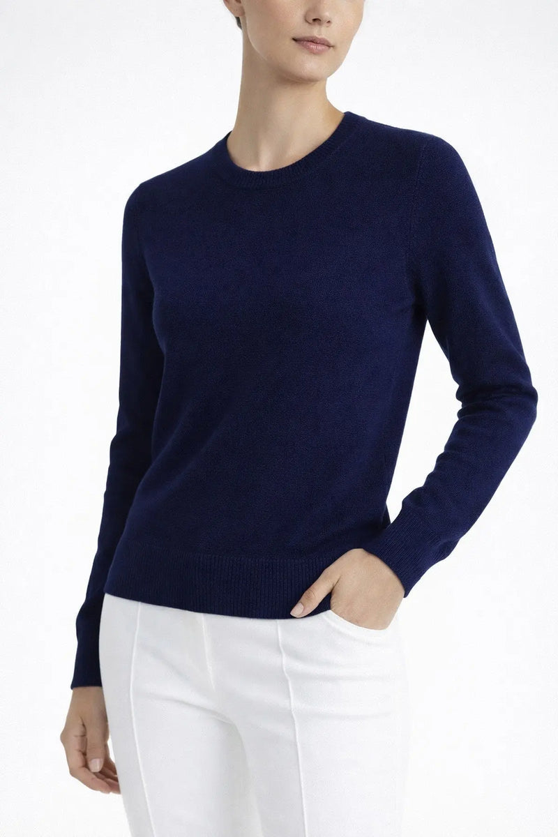 Lacivert Bisiklet Yaka Kadın Kazak  Mısırlı 1951