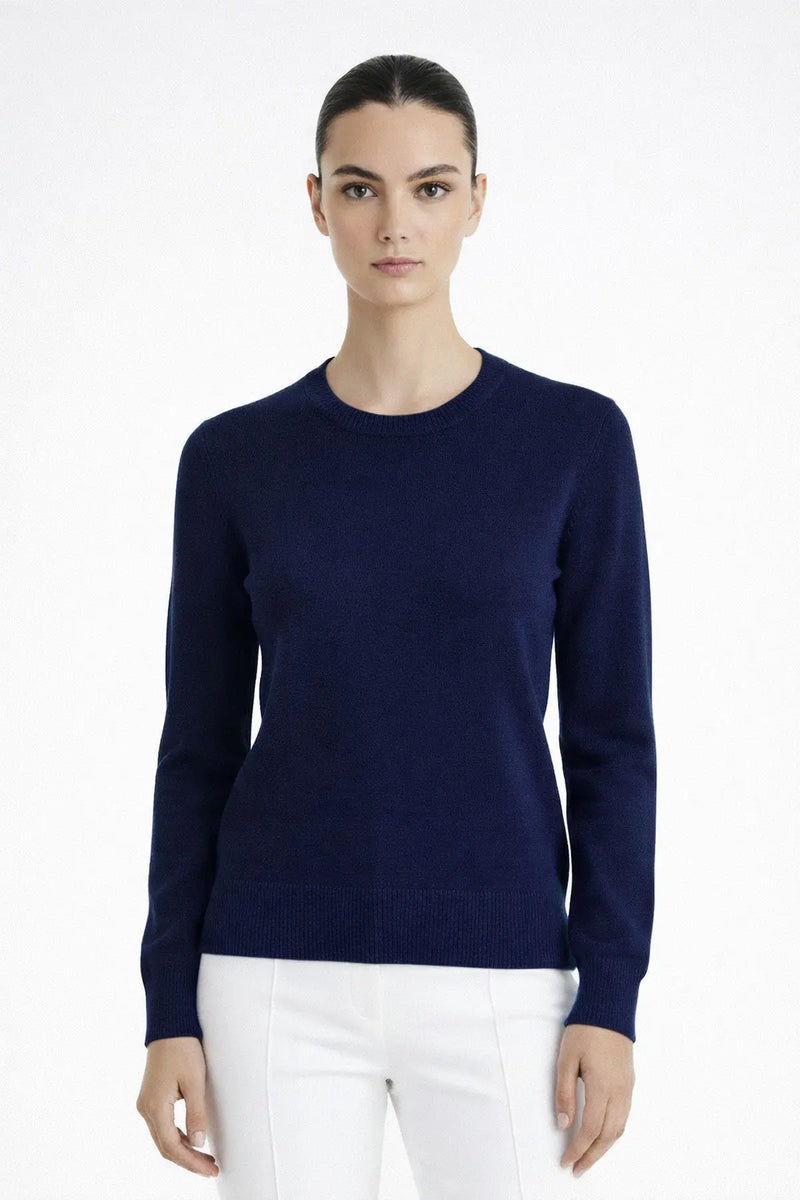 Lacivert Bisiklet Yaka Kadın Kazak  Mısırlı 1951