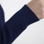 Lacivert Bisiklet Yaka Kadın Kazak  Mısırlı 1951