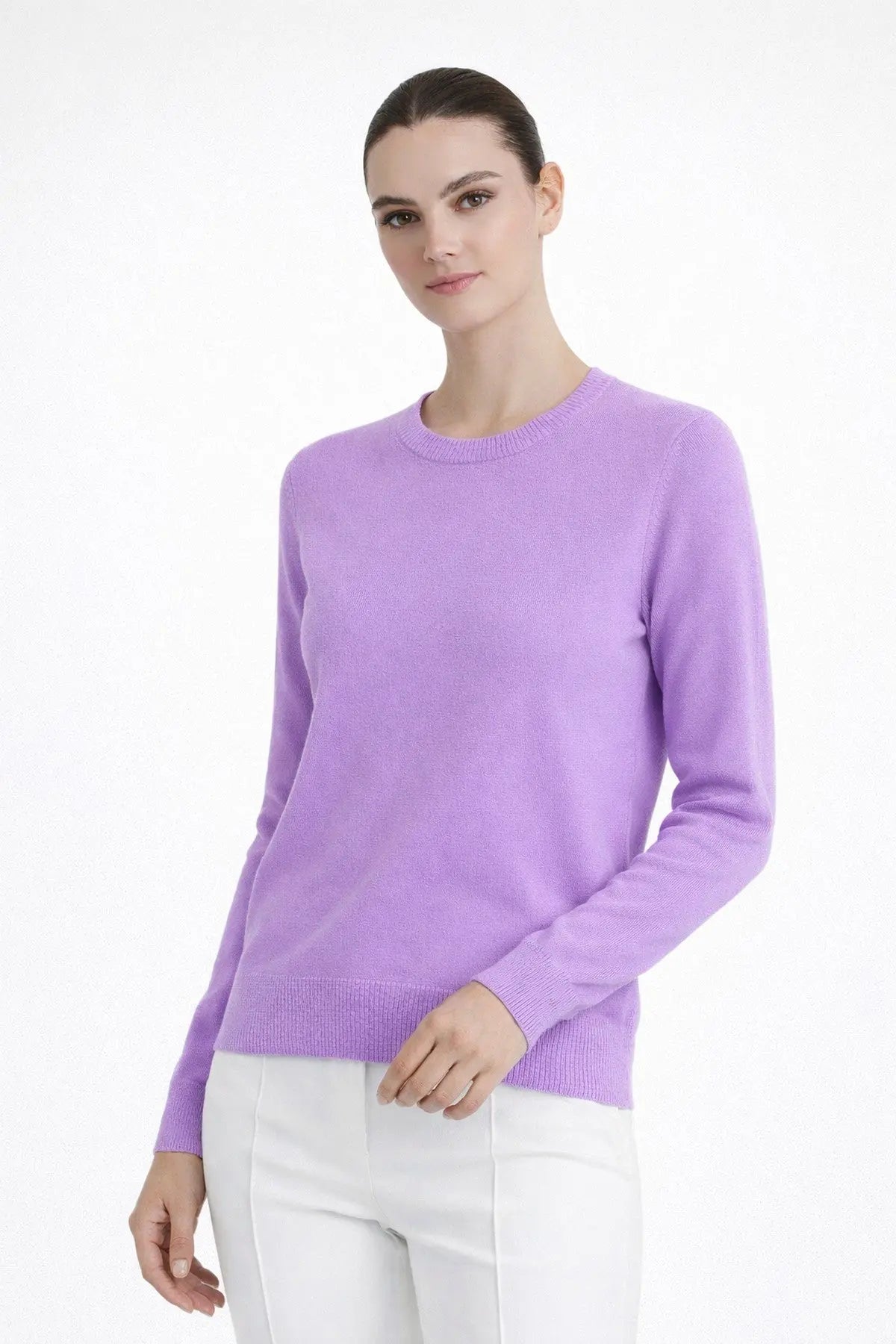 Eflatun Bisiklet Yaka Kadın Kazak  Mısırlı 1951