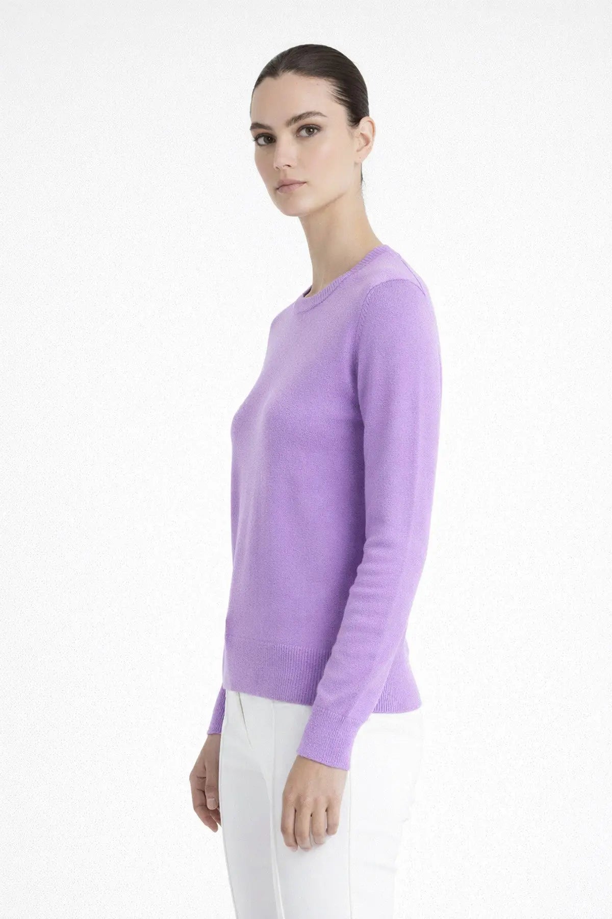 Eflatun Bisiklet Yaka Kadın Kazak  Mısırlı 1951