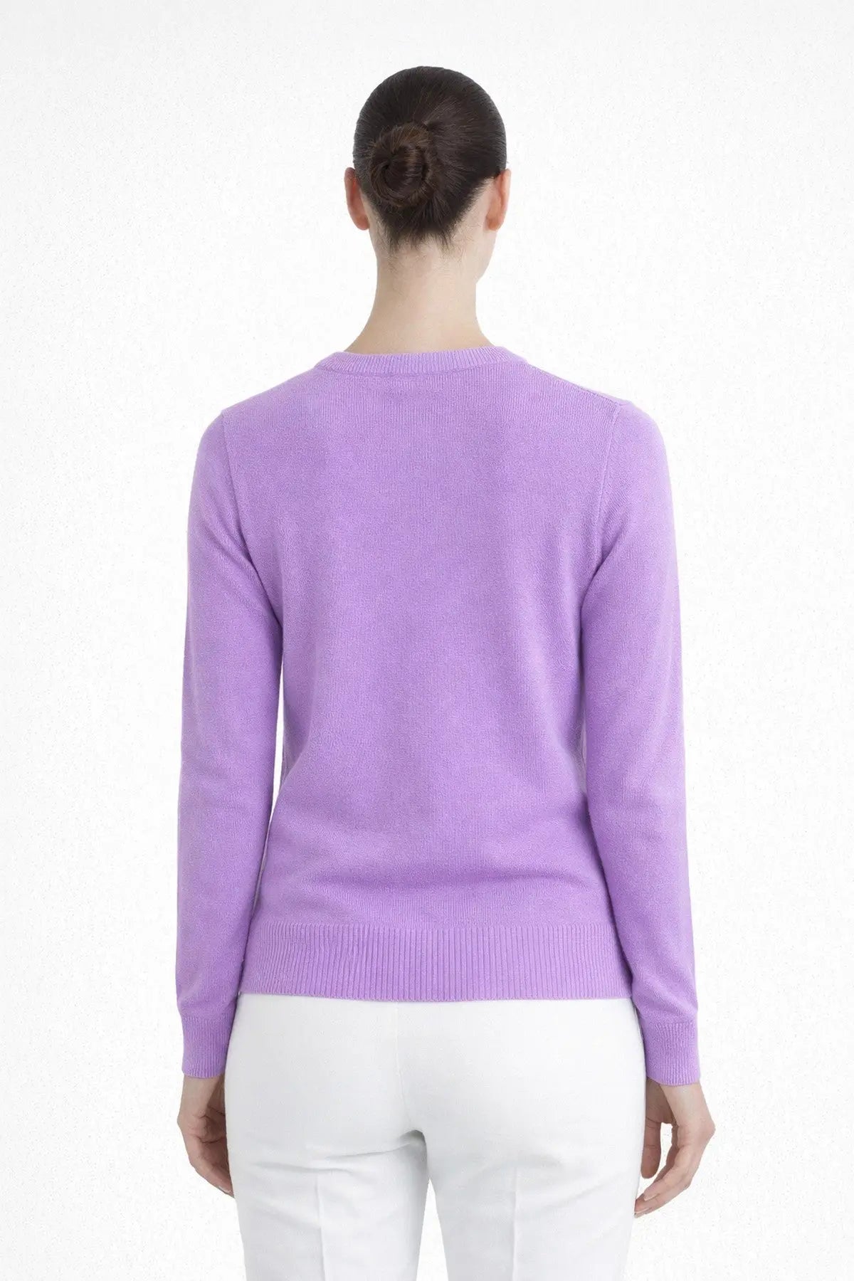 Eflatun Bisiklet Yaka Kadın Kazak  Mısırlı 1951