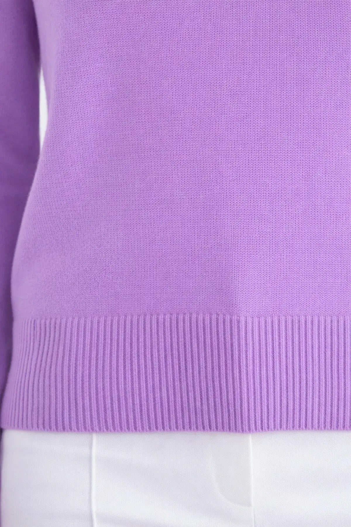 Eflatun Bisiklet Yaka Kadın Kazak  Mısırlı 1951