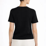 Siyah Yuvarlak Yaka Kadın Kazak  Mısırlı 1951