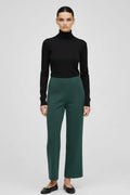 Nefti Yeşili Yüksek Bel Kadın Pantolon