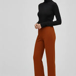 Kiremit Yüksek Bel Kadın Pantolon  Mısırlı 1951