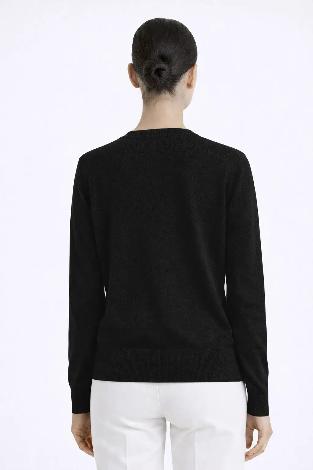 Siyah Bisiklet Yaka Kadın Hırka  Mısırlı 1951