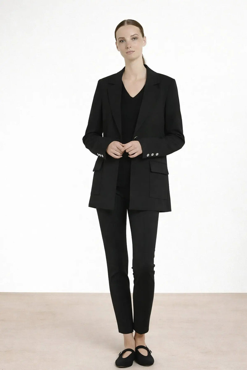 Siyah Triko Kadın Blazer Ceket  Mısırlı 1951