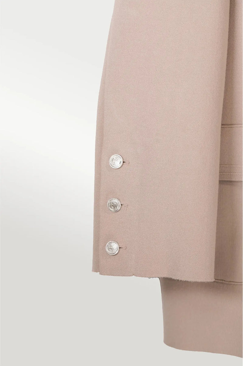 Camel Triko Kadın Blazer Ceket