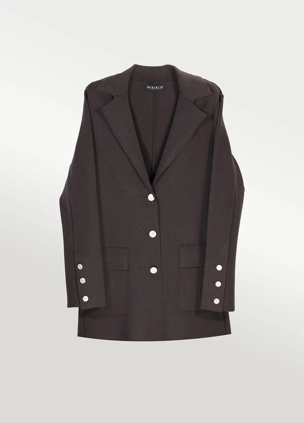 Acı Kahve Triko Kadın Blazer Ceket  Mısırlı 1951