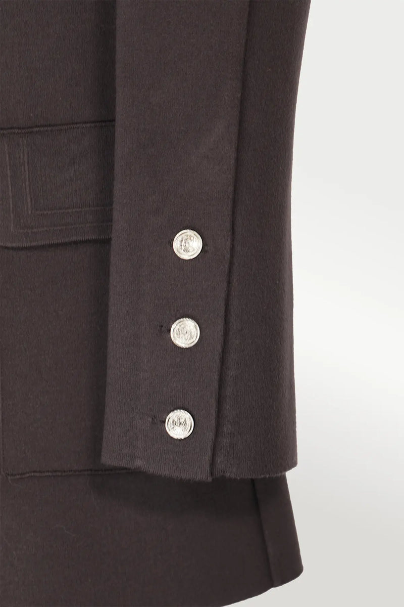 Acı Kahve Triko Kadın Blazer Ceket