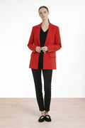 Kırmızı Triko Kadın Blazer Ceket