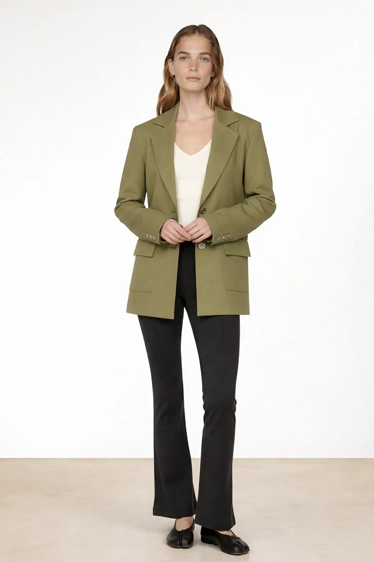 Yeşil Triko Kadın Blazer Ceket  Mısırlı 1951