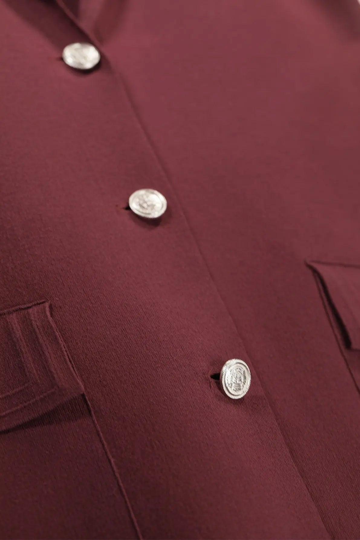 Mürdüm Triko Kadın Blazer Ceket  Mısırlı 1951