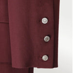 Mürdüm Triko Kadın Blazer Ceket  Mısırlı 1951