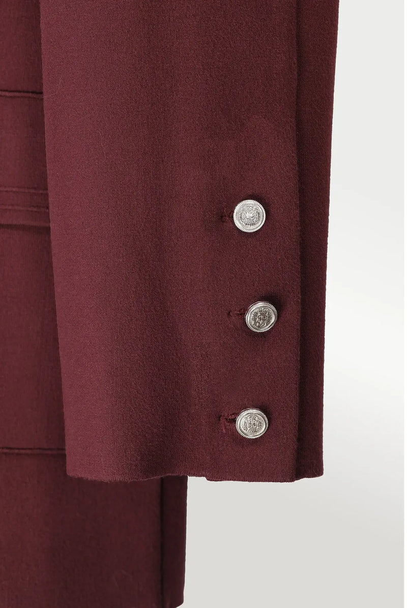 Mürdüm Triko Kadın Blazer Ceket