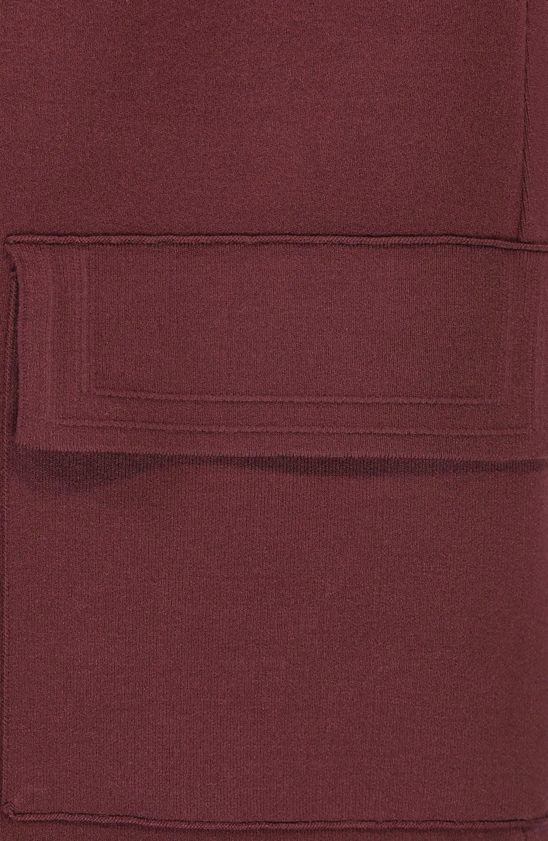 Mürdüm Triko Kadın Blazer Ceket