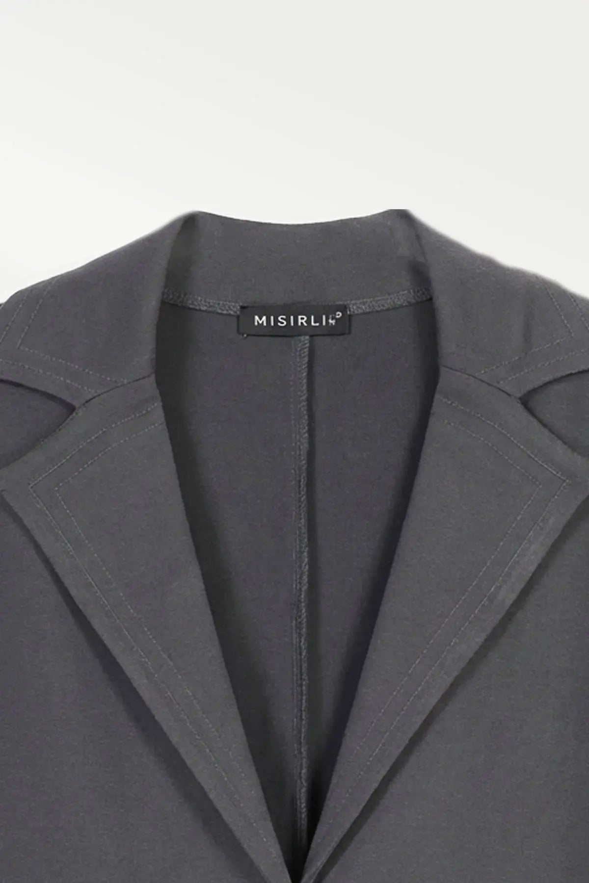 Koyu Gri Triko Kadın Blazer Ceket  Mısırlı 1951