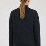 Lacivert Yakası Bağlamalı Tüvit Kadın Ceket - Mısırlı 1951