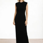 Siyah Kolsuz Uzun Elbise  Mısırlı 1951