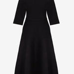 Siyah Kemer Detaylı Midi Elbise  Mısırlı 1951