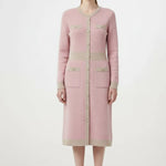 Gül Kurusu Camel Önden Düğmeli Elbise  Mısırlı 1951