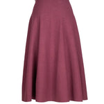 Mürdüm Pileli Kloş Midi Etek  Mısırlı 1951