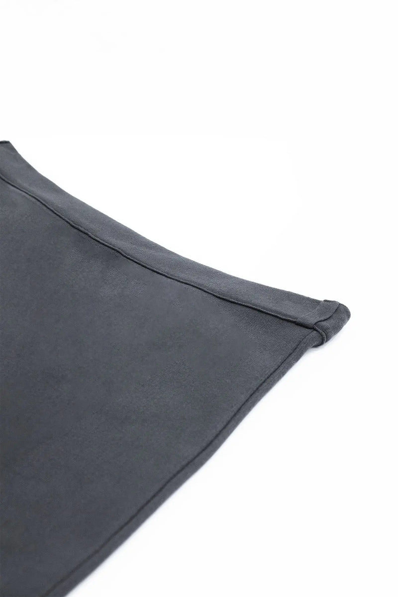 Koyu Gri Pileli Kloş Midi Etek  Mısırlı 1951