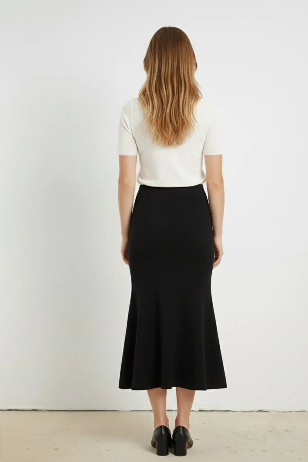 Siyah Volanlı Balık Etek  Mısırlı 1951