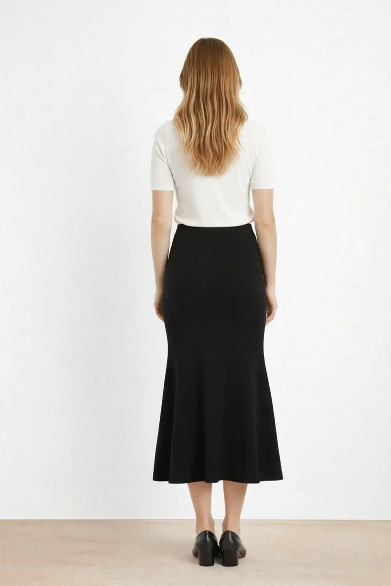 Siyah Volanlı Balık Etek  Mısırlı 1951